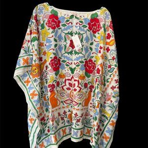 Tory Burch Caftan/Beach Cover Up - Women's Large includes TB box